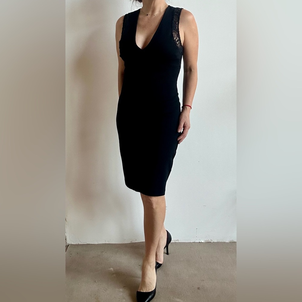 Veronica M Black short dress S